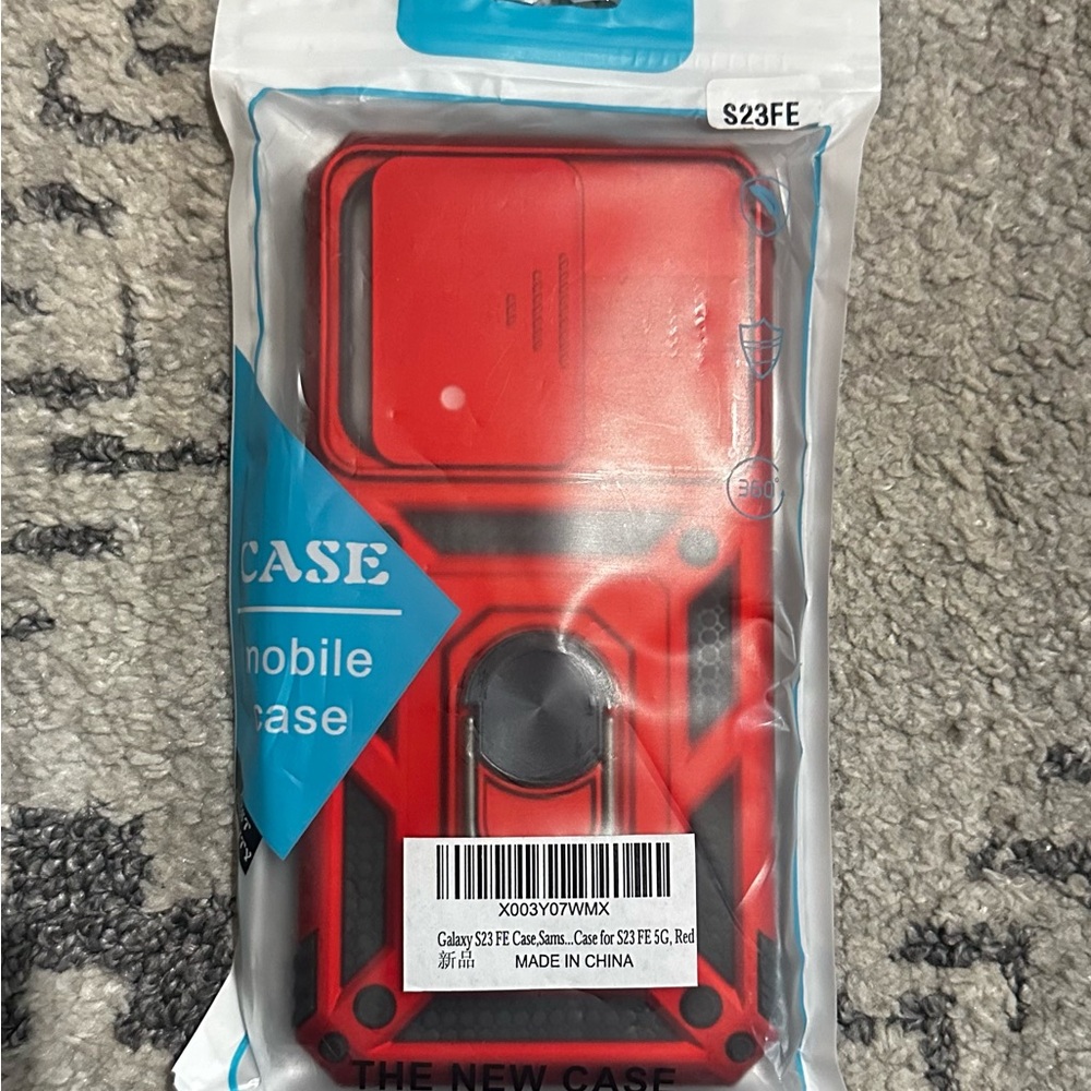 Samsung Galaxy S23 FE 5G Phone Case With Screen Protector Red